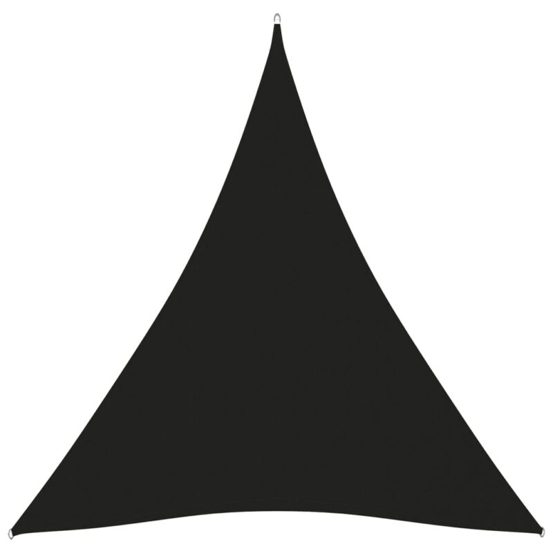 Zonnescherm driehoekig 3x4x4 m oxford stof zwart