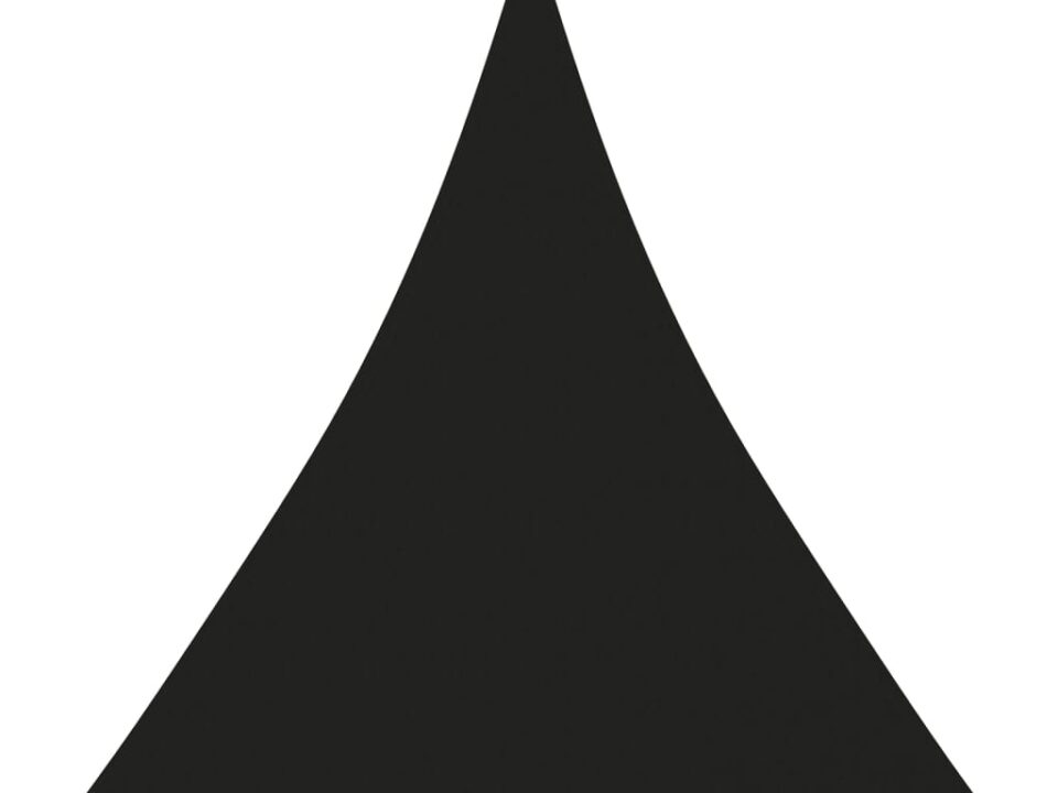 Zonnescherm driehoekig 3x4x4 m oxford stof zwart