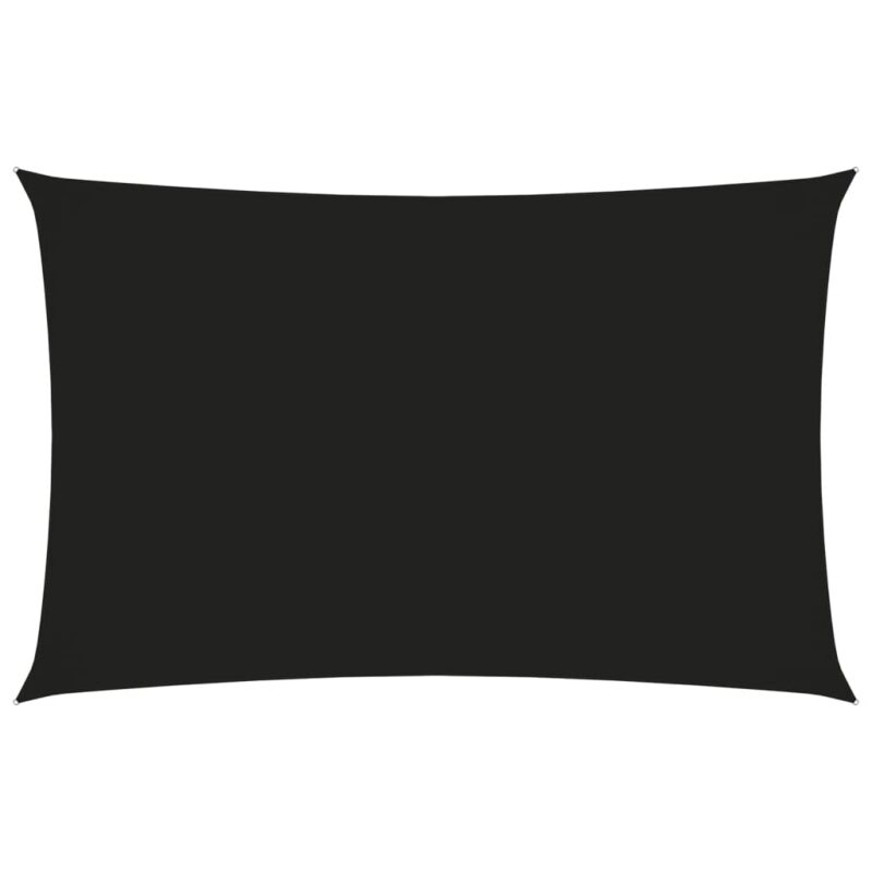 Zonnescherm rechthoekig 2x5 m oxford stof zwart