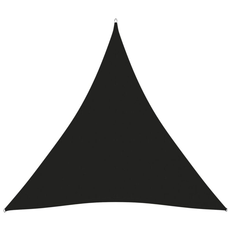 Zonnescherm driehoekig 4x4x4 m oxford stof zwart