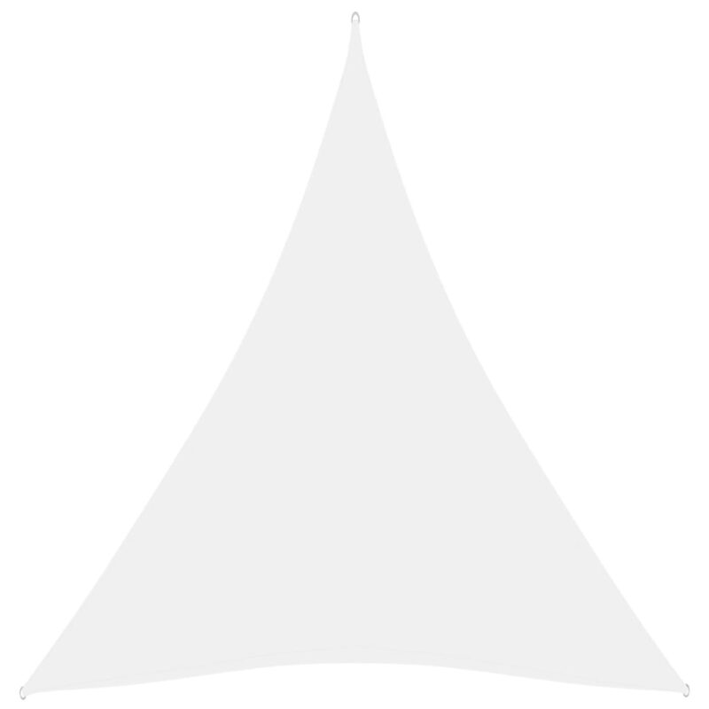 Zonnescherm driehoekig 5x6x6 m oxford stof wit