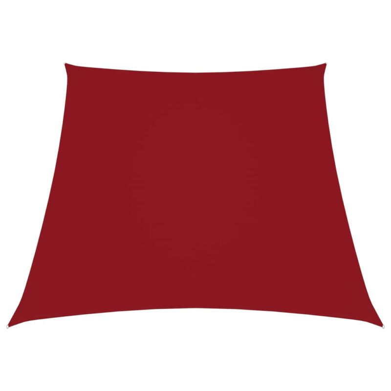Zonnescherm trapezium 3/4x2 m oxford stof rood