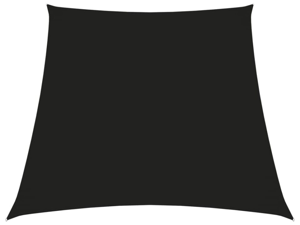 Zonnescherm trapezium 3/4x3 m oxford stof zwart