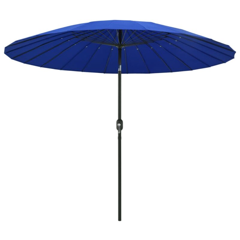 Parasol met aluminium paal 270 cm azuurblauw